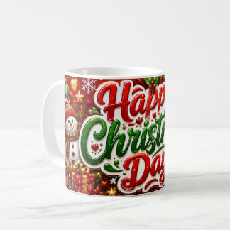 Happy Christmas Day Christmas Mug –Festive Holiday Koffiemok