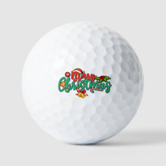 happy christmas day golfballen
