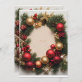 HAPPY CHRISTMAS DAY KAART (Voorkant / Achterkant)