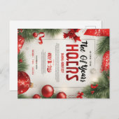 HAPPY CHRISTMAS FEESTDAGENKAART (Voorkant / Achterkant)