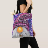 Happy Christmas Gnome Canvas tas (Dichtbij)