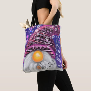 Happy Christmas Gnome Canvas tas