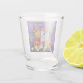 Happy Christmas Gnomen Shot Glass Glas (Achterkant)