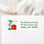 Happy Christmas Kaart Envelope Sticker (Insitu)