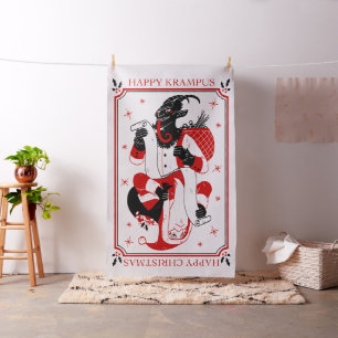 happy christmas krampus stof