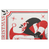 happy christmas krampus stof (Fat Quarter)