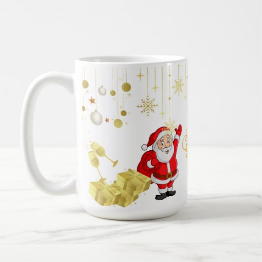 Happy Christmas & New Year Mug (Gauche)