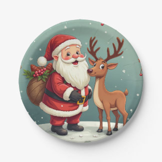 happy christmas papieren bordje