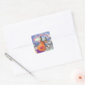 Happy Christmas Reindeer Stickers (Envelop)