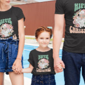 Happy Christmas Retro 60s Hippie Groovy T-shirt