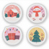 Happy christmas sticker collection (Voorkant)