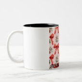Happy Christmas Two-Tone Coffee Mok (Links)