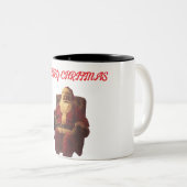 Happy Christmas Two-Tone Coffee Mok (Voorkant rechts)