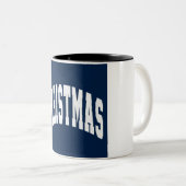 Happy Christmas Two-Tone Coffee Mok (Voorkant rechts)