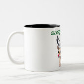 Happy Christmas Two-Tone Coffee Mok (Links)