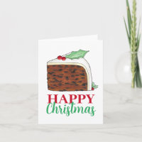 Happy Christmas UK Britse taart plak feestelijk