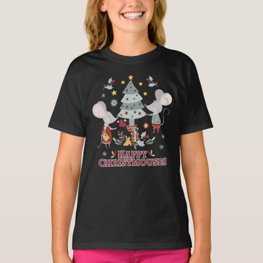 Happy Christmouse T-shirt (Voorkant)