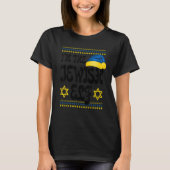 Happy Christmukkah Jewish I'm The Jewish Elf Chris T-shirt (Voorkant)