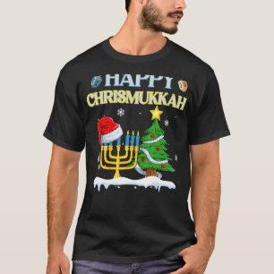 Happy Christmukkah Jewish Kerstkerst Hanukkah Chan T-shirt