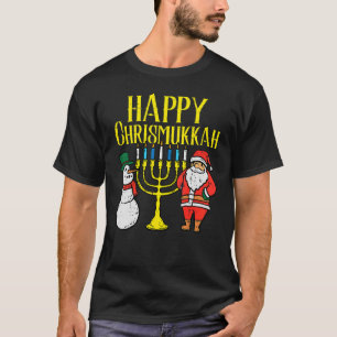 Happy Christmukkah Kerstmis Hanukkah Pajamas Chan T-shirt
