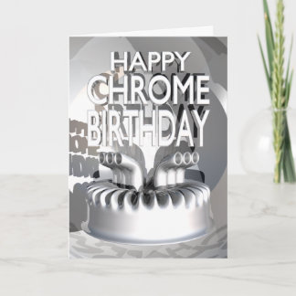 Happy Chrome Verjaardag Kaart