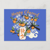 Happy Chuseok met Persimmon Tree Briefkaart (Voorkant)