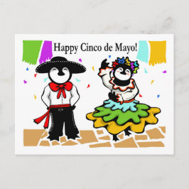 Happy Cinco de los Penguinos Feestdagenkaart