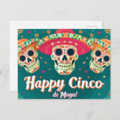 Happy Cinco de Mayo Briefkaart (Voorkant / Achterkant)