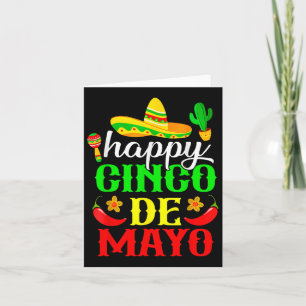 Happy Cinco De Mayo Fiesta Mexicaanse partij 5 De Kaart