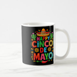 Happy Cinco de Mayo Fiesta Mexicaanse partij Manne Koffiemok