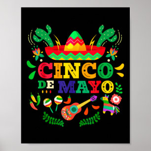 Happy Cinco De Mayo Mannen Vrouwen Kinder 5 De May Poster