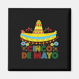 Happy Cinco de Mayo Mexico Fiesta Taco Gitaar Cinc Magneet