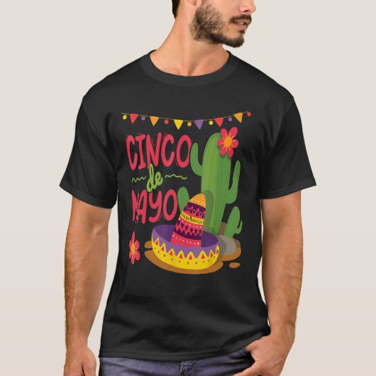 Happy Cinco De Mayo Viva Mexico 5 De Mayo 2 T-shirt (Voorkant)