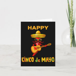 Happy Cinco de Mayo voor Mexicaanse Fiesta kostuum Kaart