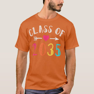 Happy Class of 2035 Pre-K Afstuderen preschool Gra T-shirt