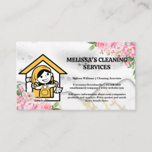 Happy Cleaner   zeep   Bloemen Visitekaartje