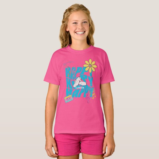 Happy Clogger T-shirt (Voorkant volledig)
