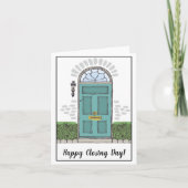 Happy Closing Day Blue Door Customer Kaart (Voorkant)