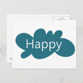 Happy Cloud Briefkaart (Voorkant / Achterkant)