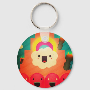 Happy Cloud Sleutelhanger