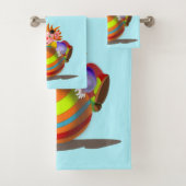 Happy Clown badhanddoek set -  Bad Handdoek (Insitu)