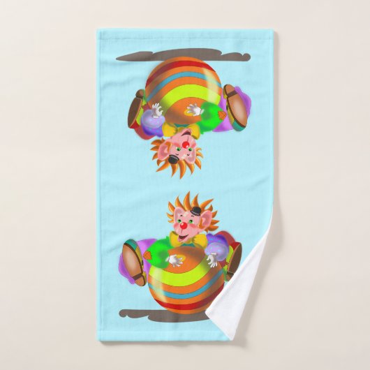 Happy Clown badhanddoek set -  Bad Handdoek (Handdoek)