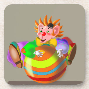 Happy Clown Dessous de verre - Votre couleur - Tex