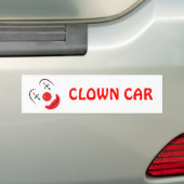 Happy Clown Face Bumpersticker (Op auto)