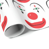 Happy Clown Face Cadeaupapier (Rol Hoek)