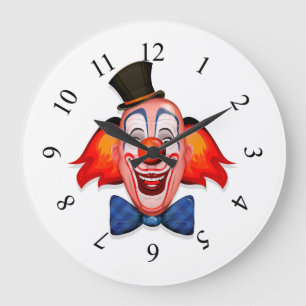 Happy Clown Face Grote Klok