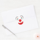 Happy Clown Face Ronde Sticker (Envelop)