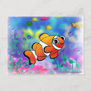 Happy Clown Fish Briefkaart