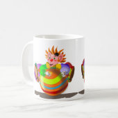 Happy Clown Mug Circus - Votre couleur - Texte (Devant gauche)