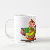 Happy Clown Mug Circus - Votre couleur - Texte (Gauche)